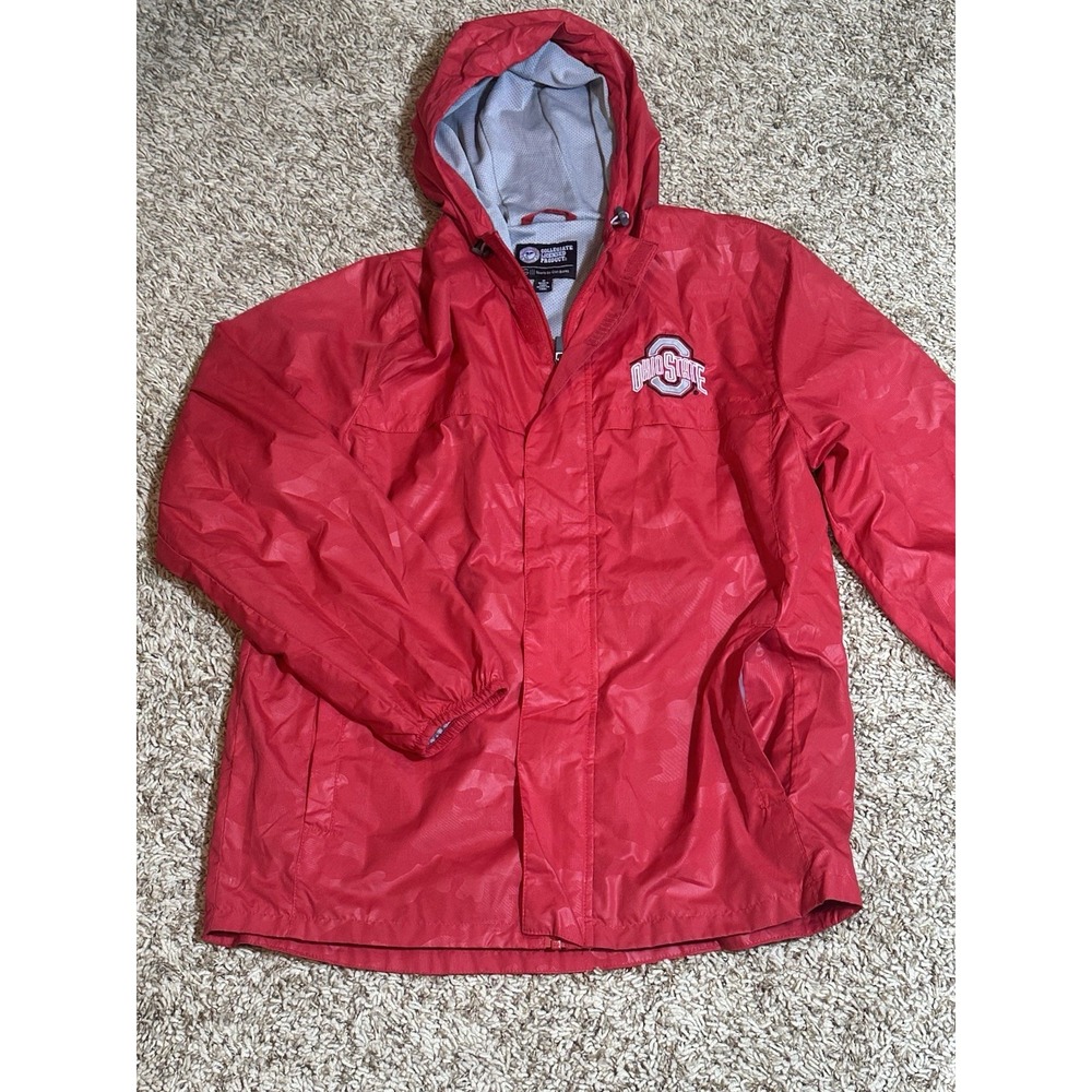 The Ohio State Buckeyes Rain Jacket Windbreaker Medium